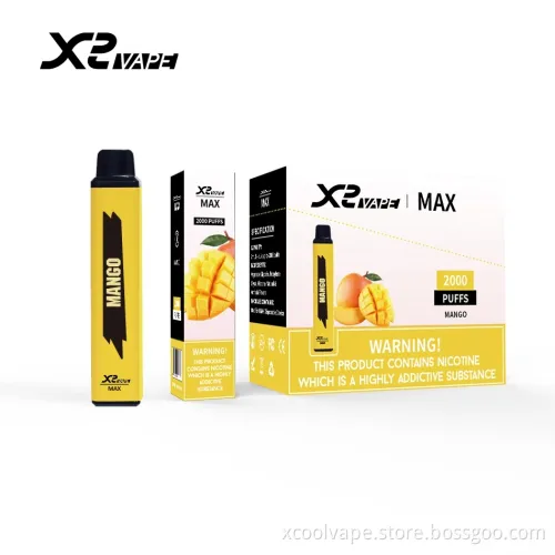 Wholesale 2000puffs Max Disposable Vape Box